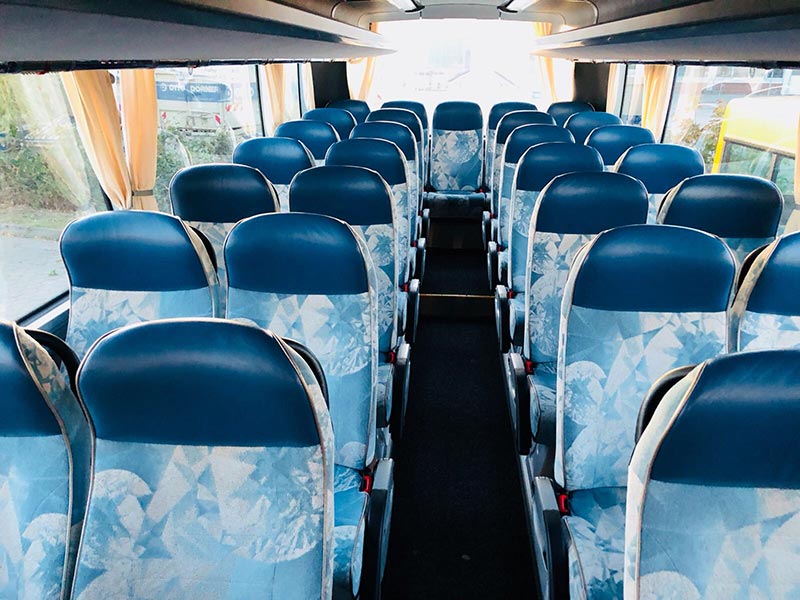 Inside the coach - 57 seats